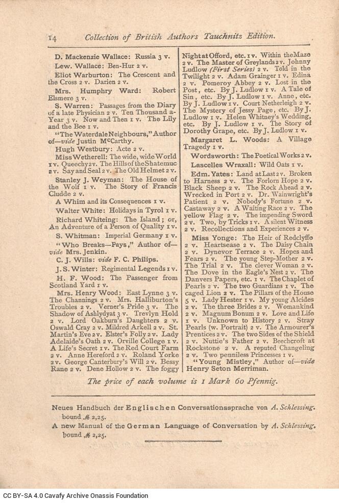 12 x 16.5 cm; [i]-vi p. + 310 p. + 15 appendix p., price of the book “1.60 M” on the spine of the book. P. [i] informatio